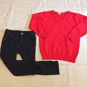 Carters Sweater and Pants Set